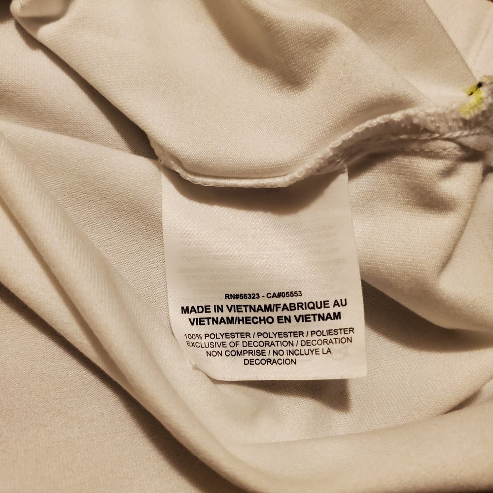 Nike Golf Shirt‎ Adult Large Yellow Dri Fit Tour Performance 2 Tone Polo - Picture 7 of 7